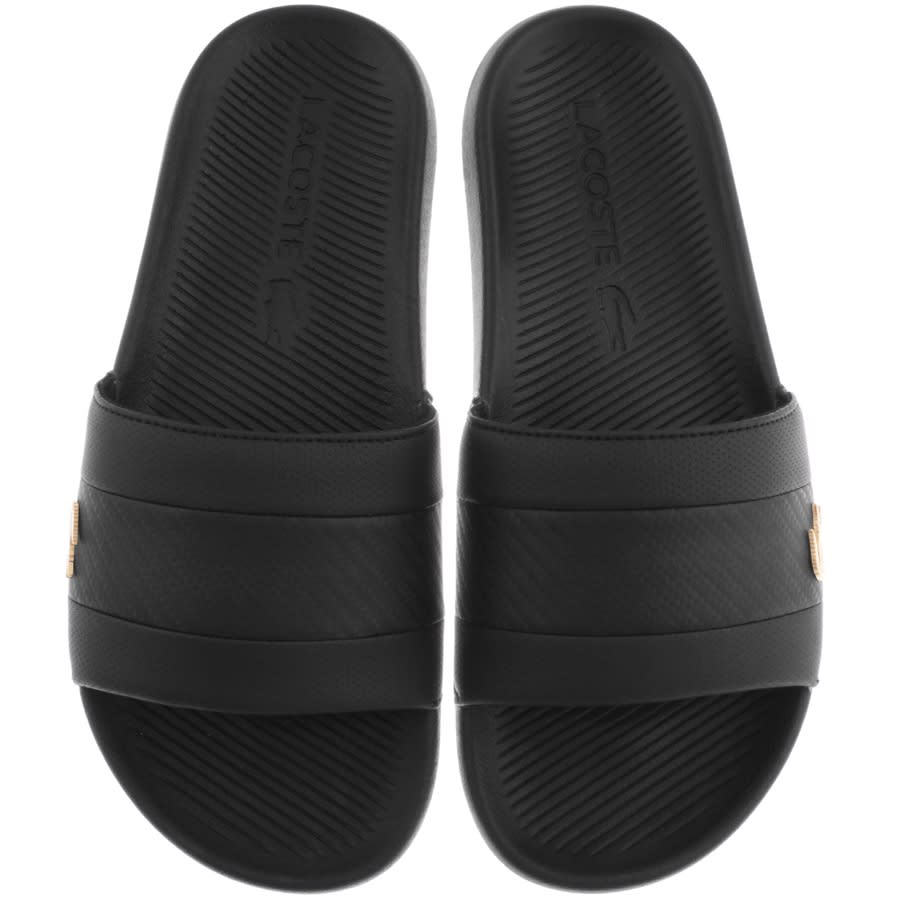 Alternative Image for ProductLacoste Croco Sliders Black1